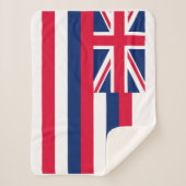 Couverture Sherpa Drapeau d'État d'Hawaii Imprimer Patriotique (Devant)