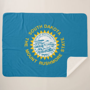 Couverture Sherpa Drapeau d'État du Dakota du Sud