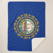 Couverture Sherpa Drapeau d'Etat du New Hampshire (Devant)
