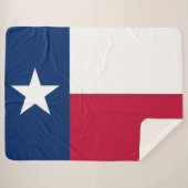 Couverture Sherpa Drapeau d'État texan (Texas) (Devant (Horizontal))
