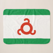 Couverture Sherpa Drapeau d'Ingushetie (Devant (Horizontal))