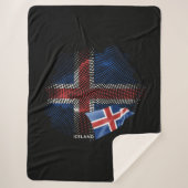 Couverture Sherpa Drapeau d'Islande (Devant)