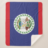 Couverture Sherpa Drapeau du Belize (Devant)