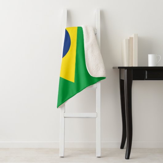 Couverture Sherpa Drapeau du Brésil patriotique (En situation)