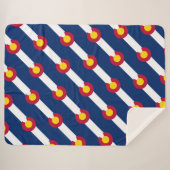 Couverture Sherpa Drapeau du Colorado (Devant (Horizontal))