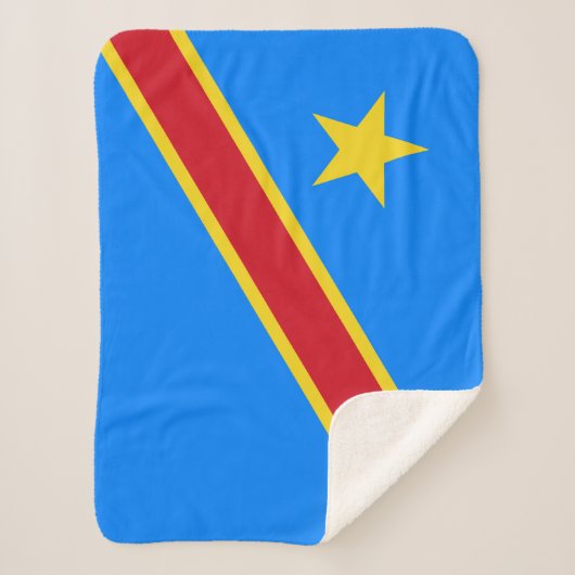 Couverture Sherpa Drapeau du Congo Kinshasa (Devant)
