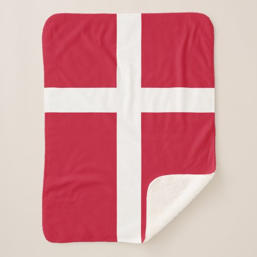 Couverture Sherpa Drapeau du Danemark (Devant)