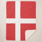 Couverture Sherpa Drapeau du Danemark (Devant)