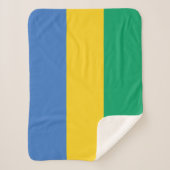 Couverture Sherpa Drapeau du Gabon (Devant)
