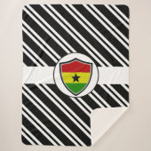 Couverture Sherpa Drapeau du Ghana (Devant)