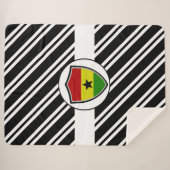 Couverture Sherpa Drapeau du Ghana (Devant (Horizontal))