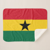 Couverture Sherpa Drapeau du Ghana (Devant (Horizontal))