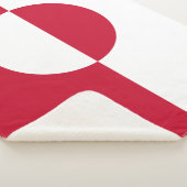 Couverture Sherpa Drapeau du Groenland (3/4)