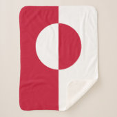 Couverture Sherpa Drapeau du Groenland (Devant)