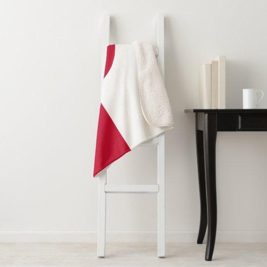 Couverture Sherpa Drapeau du Groenland (En situation)