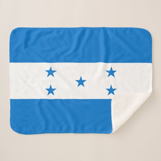 Couverture Sherpa Drapeau du Honduras (Devant (Horizontal))