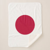 Couverture Sherpa Drapeau du Japon (Devant)