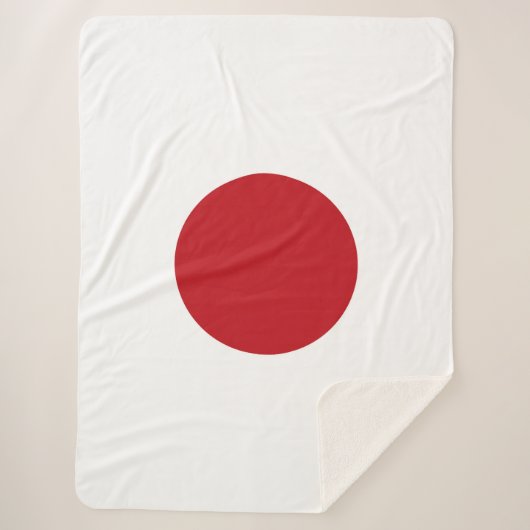 Couverture Sherpa Drapeau du Japon (Devant)