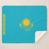 Couverture Sherpa Drapeau du Kazakhstan (Devant (Horizontal))