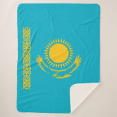 Couverture Sherpa Drapeau du Kazakhstan (Devant)