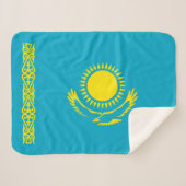 Couverture Sherpa Drapeau du Kazakhstan (Devant (Horizontal))
