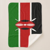 Couverture Sherpa Drapeau du Kenya (Devant)