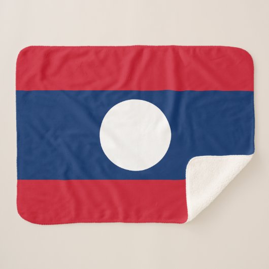 Couverture Sherpa Drapeau du Laos (Devant (Horizontal))