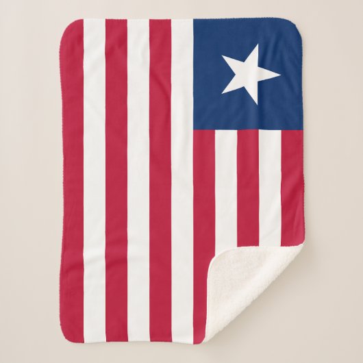 Couverture Sherpa Drapeau du Libéria (Devant)