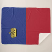 Couverture Sherpa Drapeau du Liechtenstein (Devant (Horizontal))