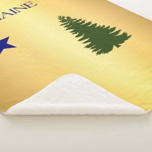 Couverture Sherpa Drapeau du Maine 1901