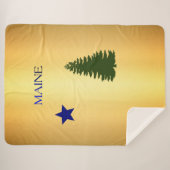 Couverture Sherpa Drapeau du Maine 1901 (Devant (Horizontal))