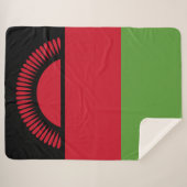 Couverture Sherpa drapeau du Malawi (Devant (Horizontal))