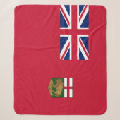 Couverture Sherpa Drapeau du Manitoba (Devant)