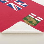 Couverture Sherpa Drapeau du Manitoba (3/4)