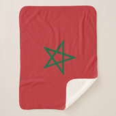 Couverture Sherpa Drapeau du Maroc (Devant)