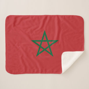 Couverture Sherpa Drapeau du Maroc