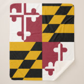 Couverture Sherpa Drapeau du Maryland (Devant)