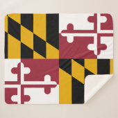 Couverture Sherpa Drapeau du Maryland (Devant (Horizontal))