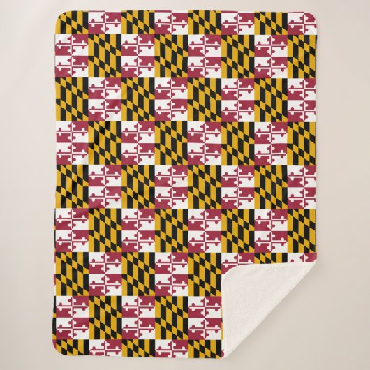 Couverture Sherpa Drapeau du Maryland (Devant)