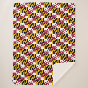 Couverture Sherpa Drapeau du Maryland