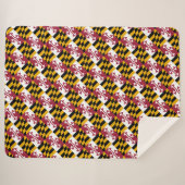 Couverture Sherpa Drapeau du Maryland (Devant (Horizontal))