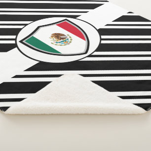 Couverture Sherpa Drapeau du Mexique