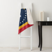 Couverture Sherpa Drapeau du Mississippi - Nouveau Drapeau de Magnol (En situation)