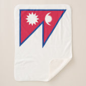 Couverture Sherpa Drapeau du Népal (Devant)