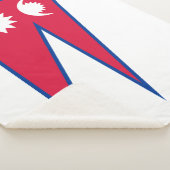 Couverture Sherpa Drapeau du Népal (3/4)