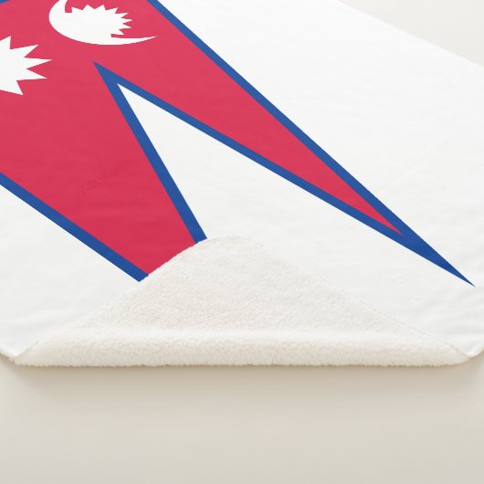 Couverture Sherpa Drapeau du Népal (3/4)