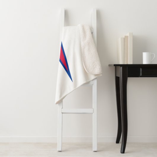 Couverture Sherpa Drapeau du Népal (En situation)