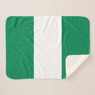 Couverture Sherpa Drapeau du Nigeria
