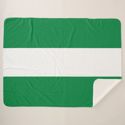 Couverture Sherpa Drapeau du Nigeria (Devant (Horizontal))