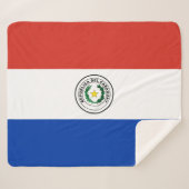 Couverture Sherpa Drapeau du Paraguay (Devant (Horizontal))